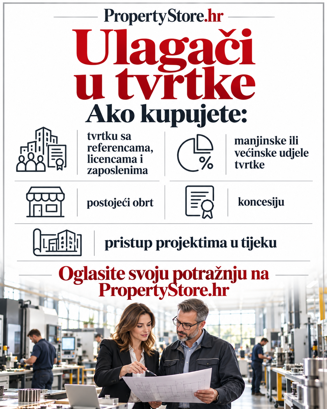 Oglasi ulagača u tvrtke